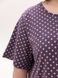 Сорочка-футболка жіноча сіра у горошок 240201 фото 3