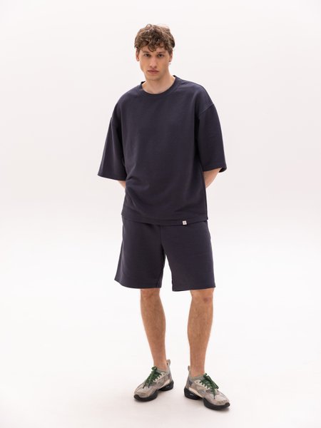 Костюм мужской летний футболка и шорты в цвете графит 111208_graphite фото