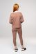 Жіноча піжама лапша топ та лосини світло-коричневого кольору 230439 фото 9