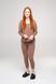 Жіноча піжама лапша топ та лосини світло-коричневого кольору 230439 фото 7