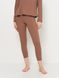 Женская пижама лапша топ и лосины светло-коричневого цвета 230439 фото 4