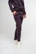Штани-джоггери жіночі теплі темно-фіолетового кольору 230412 фото 4