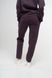 Штани-джоггери жіночі теплі темно-фіолетового кольору 230412 фото 2