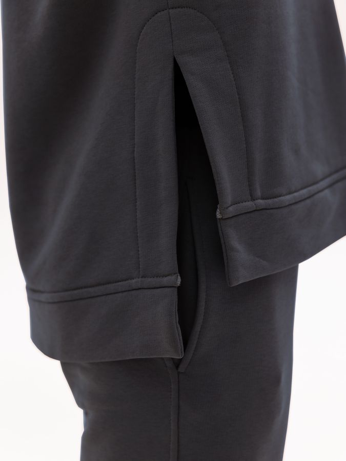 Костюм жіночий темно-сірий безрукавка та джоггери 111202_grey фото