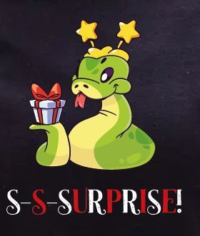 Футболка мужская черная с принтом "S-s-surprise" 170201PB_sssurprise фото