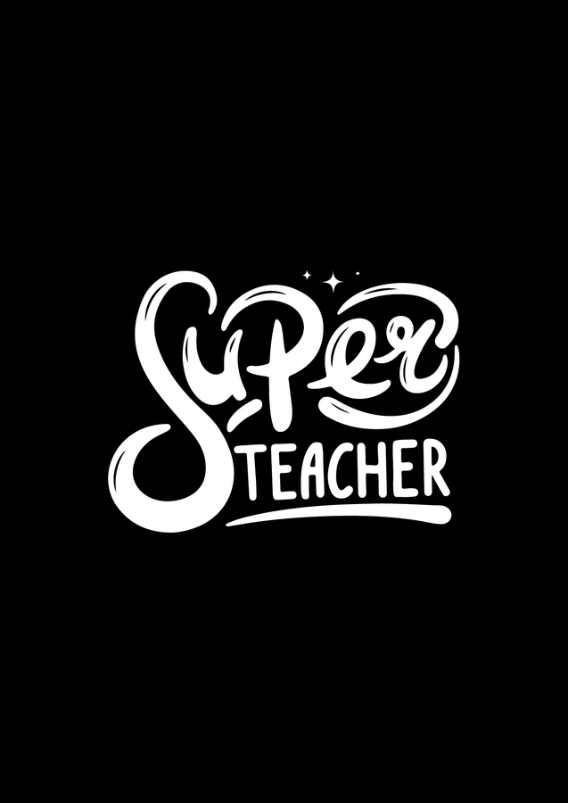 Футболка чоловіча чорна з принтом "Super teacher" 170201PB_Super teacher фото