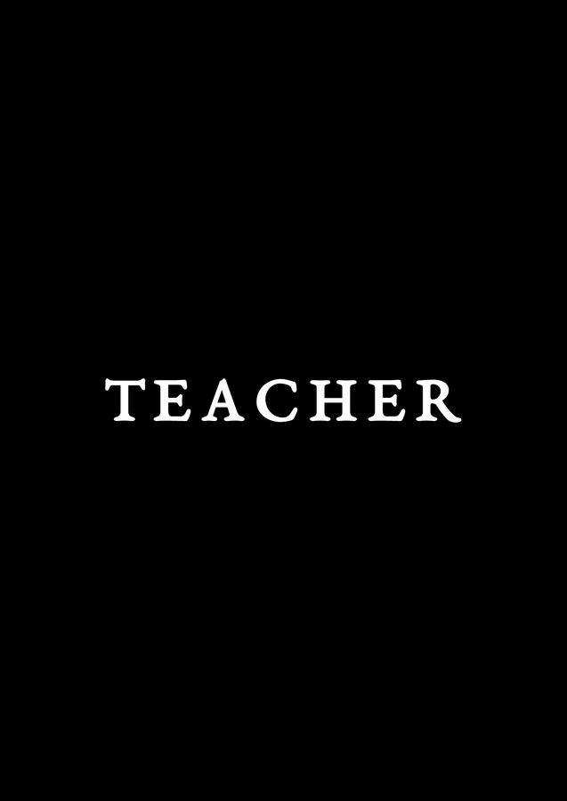 Футболка чоловіча оверсайз чорна з принтом "Teacher" 2XL 211143PB_Teacher_2XL фото