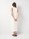 Платье женское длинное двухстороннее молочного цвета 230710 фото 2
