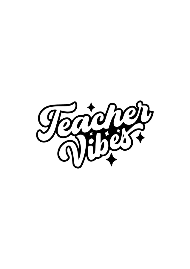 Футболка женская белая с принтом "Teacher vibes" 201002PW_Teacher vibes фото