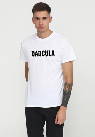 Футболка чоловіча біла з принтом "Dadcula" 170201PW_Dadcula_3XL фото