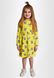 Платье для девочек желтое с рисунком 221203 фото 4