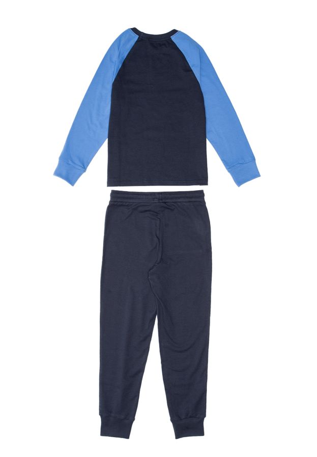 Пижама для мальчиков пепельно-синяя 210576 фото
