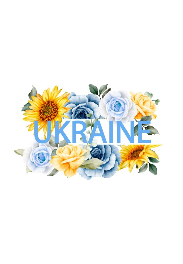 Футболка женская белая с принтом "Украина на цветах" 201002PW_Ukraine on flowers фото