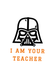 Футболка чоловіча оверсайз біла з принтом "I am your teacher" 211143PW_I am your teacher_2XL фото 2