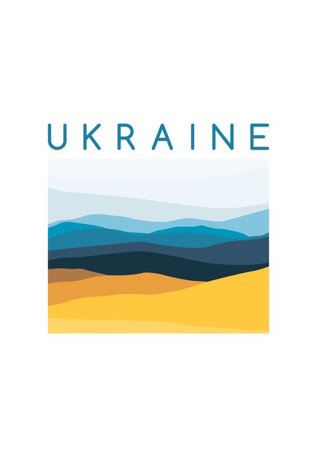 Футболка женская белая с принтом "Цвета Украины" 201002PW_Colors of Ukraine_2XL фото