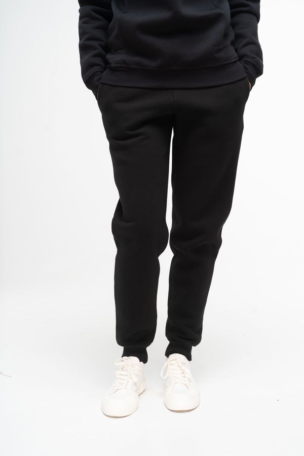 Штани жіночі утеплені чорного кольору 210521 фото