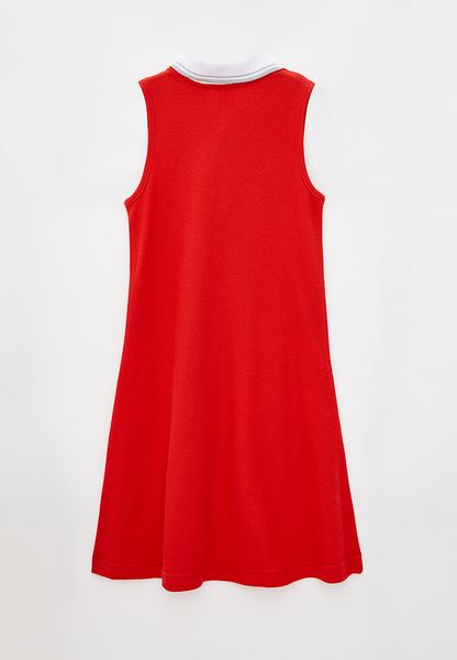 Сукня для дівчат червоне з комірцем 200915 фото
