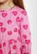 Сукня для дівчат малинова з малюнком 221203 фото 3