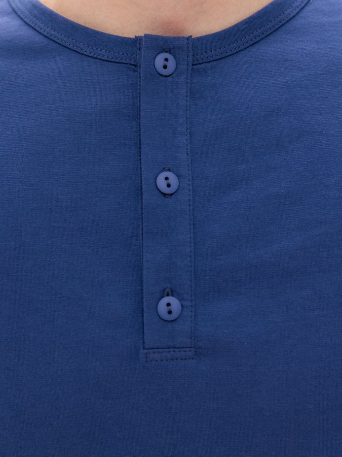 Комплект домашний для мужчин синий футболка и штаны 230941 фото