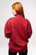 Толстовка жіноча на флісі із коміром на блискавці бордового кольору 230410 фото 2
