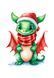 Футболка чоловіча біла з принтом "Зелений дракон" 170201PW_Green Dragon фото 2