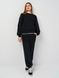 Костюм жіночий світшот та штани-джоггери чорний 111012_black фото 4