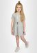 Сукня для дівчат сірий меланж з зайчиком 210122 фото 1