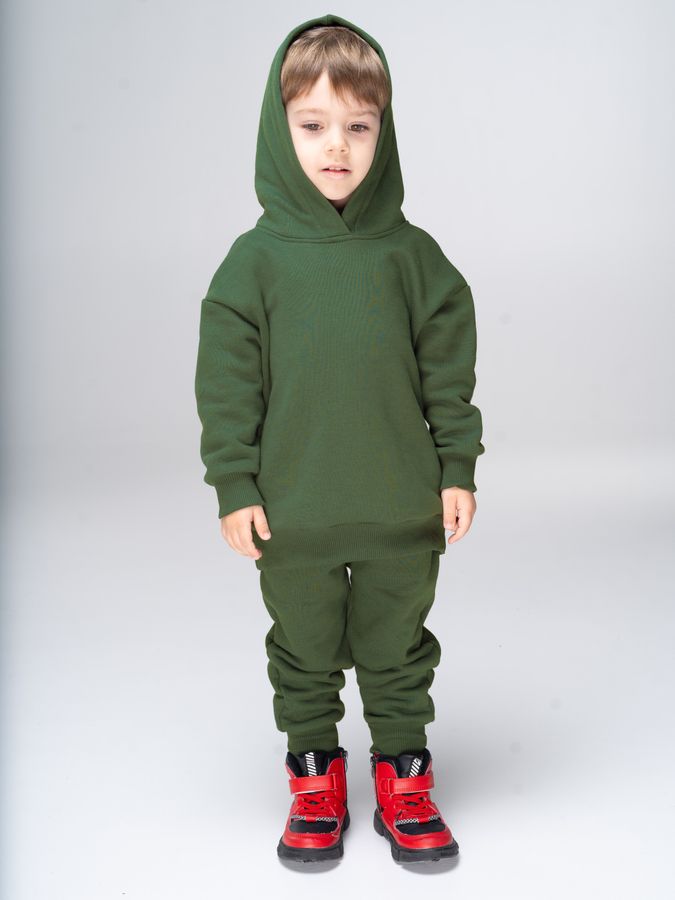 Костюм для мальчика утепленный зеленый 230434 фото