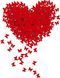 Футболка женская черная с принтом "Сердце из бабочек красное" 160404PB_Heart of butterflies red фото 2