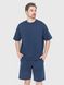 Комплект для мужчин футболка и шорты синий 220912 фото 1