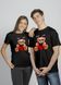 Парні футболки для закоханих "Be my Valentine" у чорному кольорі 222PB_Be my Valentine_WxsMxl фото 1