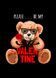 Парні футболки для закоханих "Be my Valentine" у чорному кольорі 222PB_Be my Valentine_WxsMxl фото 2