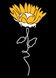 Футболка жіноча чорна з принтом "Соняшник" 160404PB_Sunflower_XL фото 2