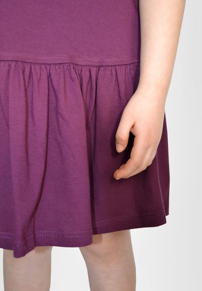 Сукня для дівчат однотонна баклажанова 2004381 фото