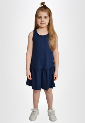 Сукня для дівчат однотонна темно-синя 2004381 фото