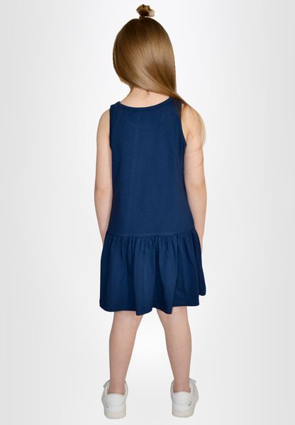Сукня для дівчат однотонна темно-синя 2004381 фото