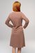 Жіноча нічна сорочка лапша з довгим рукавом світло-коричневого кольору 230438 фото 2