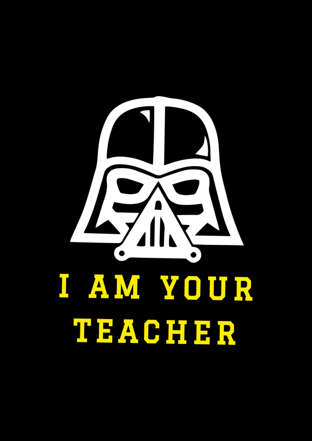 Футболка женская оверсайз черная с принтом "I am your teacher" 211204PB_I am your teacher фото