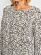 Рубашка ночная женская серая с рисунком 230603 фото 4