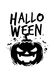 Футболка женская белая с принтом "Хеллоуин тыква" 201002PW_Halloween pumpkin_XS фото 2