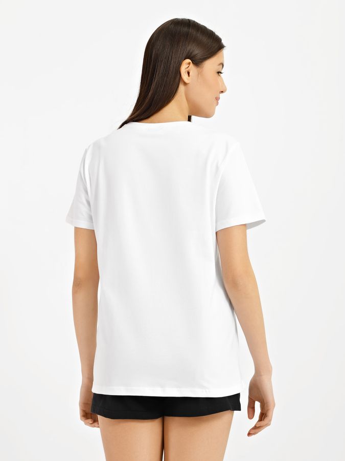 Комплект женский домашний футболка и шорты 210618 фото