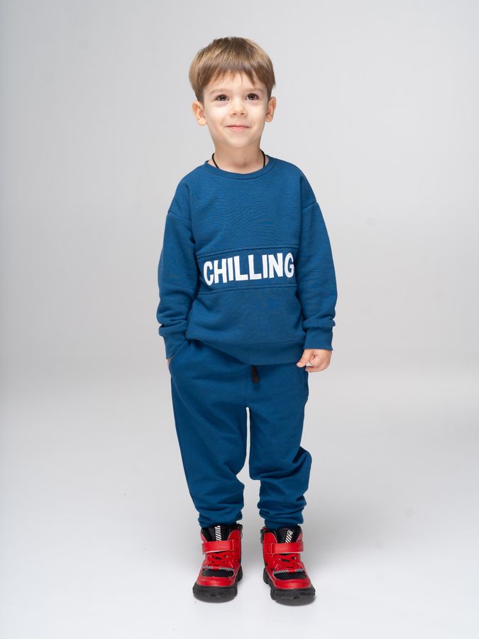 Штани для хлопців у кольорі морський синій 221211 фото